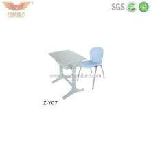 Economic Plastic Student Desk and Chair for School Classroom (KZ-Y07)